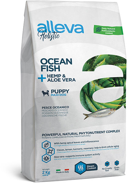 Holistic Ocean Fish + Hemp & Aloe vera Puppy Maxi